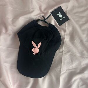 Black Playboy, pink bunny, baseball hat, dad cap brand new